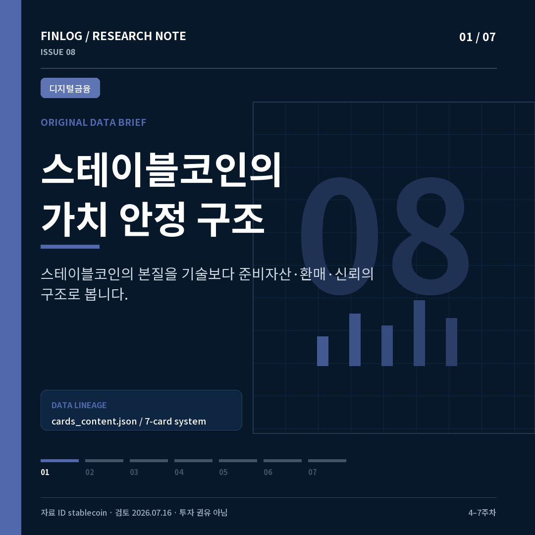 핀로그 스테이블코인 카드뉴스 표지